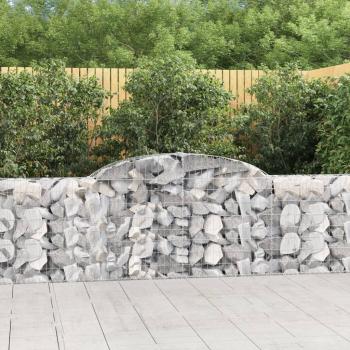 ARDEBO.de - Gabionen mit Hochbogen 20 Stk. 300x30x80/100cm Verzinktes Eisen