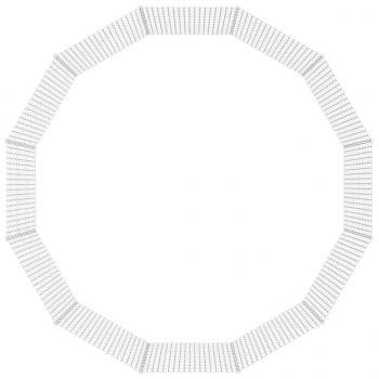 Freilaufgehege 12-teilig 54x100 cm Verzinktes Eisen