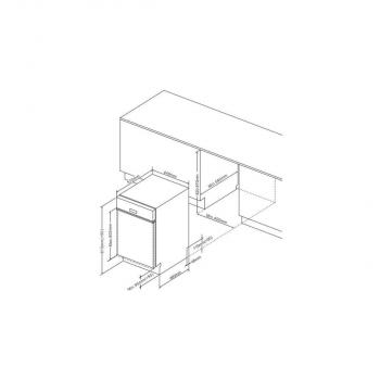 Amica EGSPU 500 911 E Unterbau-Geschirrspüler, 45 cm breit, 10 Maßgedecke, Aquastop, 6 Programnme, OpenDry, Edelstahl