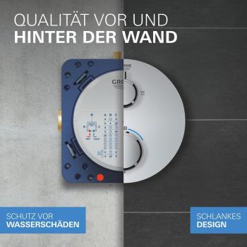 GROHE Precision Thermostat Duschsystem, Quickfix, Unterputz, mit Vitalio Rain Mono 310, chrom (34880000)