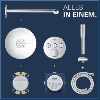 GROHE Precision Smartcontrol Duschsystem, Quickfix, Unterputz, mit Vitalio Smartactive 310, chrom (34874000)