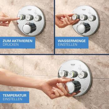 GROHE Precision Smartcontrol Duschsystem, Quickfix, Unterputz, mit Vitalio Smartactive 310, chrom (34874000)