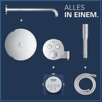 GROHE Precision Smartcontrol Duschsystem, Quickfix, Unterputz, mit Vitalio Joy 260, chrom (34878000)