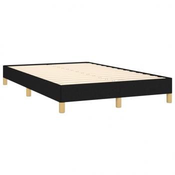 Boxspringbett mit Matratze & LED Schwarz 120x190 cm Stoff