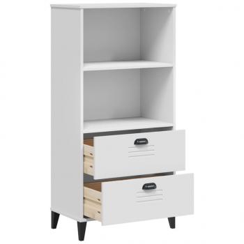 Bücherschrank VIKEN Weiß 60x35x123 cm Holzwerkstoff