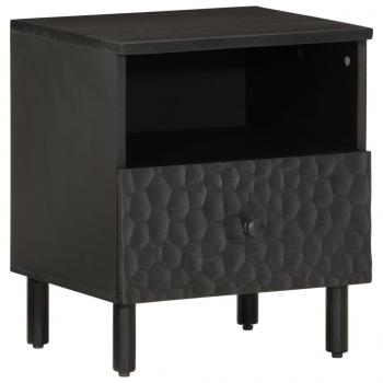 ARDEBO.de - Nachttische 2 Stk. Schwarz 40x33x46 cm Massivholz Mango