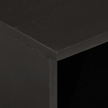 Nachttische 2 Stk. Schwarz 40x33x46 cm Massivholz Mango