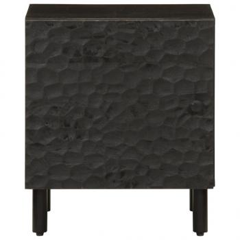 Nachttische 2 Stk. Schwarz 40x33x46 cm Massivholz Mango