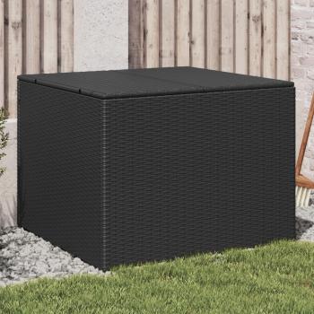 ARDEBO.de - Gartentruhe Schwarz 291L Poly Rattan