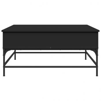 Couchtisch Schwarz 95x95x45 cm Holzwerkstoff und Metall