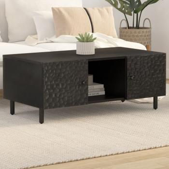 ARDEBO.de - Couchtisch Schwarz 100x54x40 cm Massivholz Mango