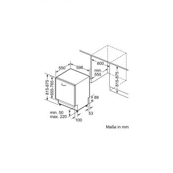 Bosch SMH4HCX48E Vollintegrierter Geschirrspüler, 60 cm breit, 14 Maßgedecke, AquaStop, Tab-Counter, Glasschutz