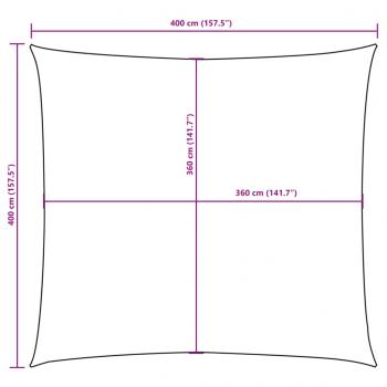 Sonnensegel Oxford-Gewebe Quadratisch 4x4 m Dunkelgrün