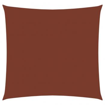 Sonnensegel Oxford-Gewebe Quadratisch 5x5 m Terrakotta-Rot