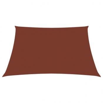 Sonnensegel Oxford-Gewebe Quadratisch 5x5 m Terrakotta-Rot