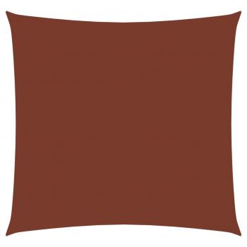 Sonnensegel Oxford-Gewebe Quadratisch 7x7 m Terrakotta-Rot