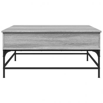 Couchtisch Grau Sonoma 95x95x45 cm Holzwerkstoff und Metall