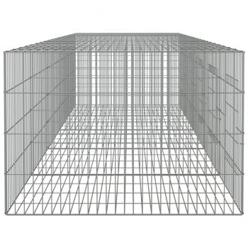 Kaninchenkäfig 5 Paneele 273x79x54 cm Verzinktes Eisen