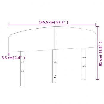 Kopfteil Wachsbraun 140 cm Massivholz Kiefer