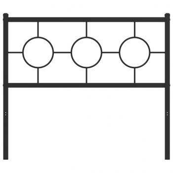 Kopfteil Metall Schwarz 100 cm