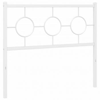 Kopfteil Metall Weiß 100 cm