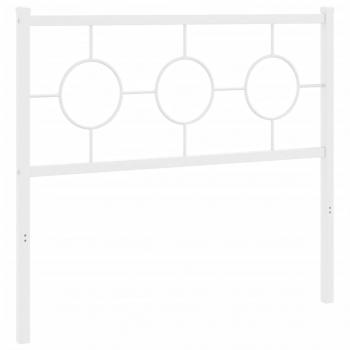 Kopfteil Metall Weiß 100 cm