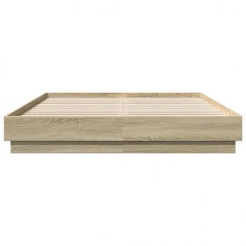 Bettgestell Sonoma-Eiche 160x200 cm Holzwerkstoff