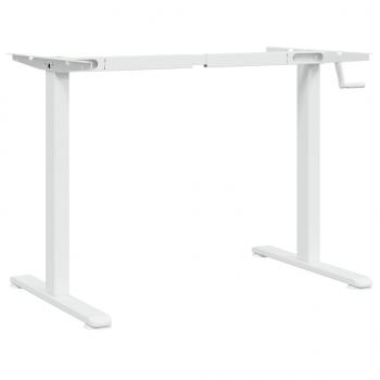 Gestell für Sitz-Steh-Schreibtische Weiß (94-135)x60x(70-114)cm