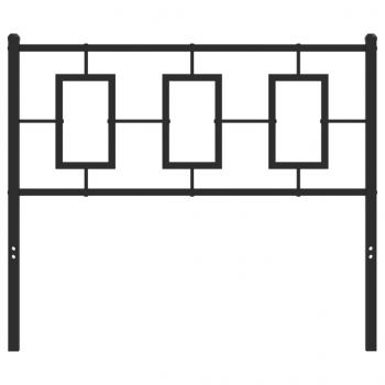 Kopfteil Metall Schwarz 100 cm