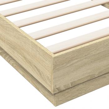 Bettgestell Sonoma-Eiche 90x200 cm Holzwerkstoff