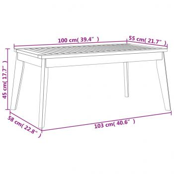 Gartensofa-Set Massivholz Akazie