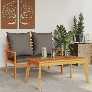 ARDEBO.de - Gartensofa-Set mit Kissen Massivholz Akazie