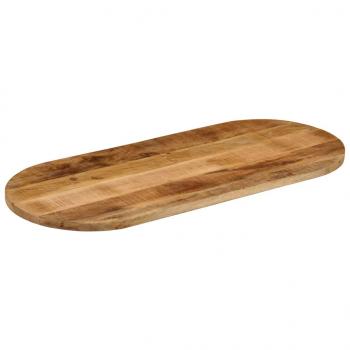 ARDEBO.de - Tischplatte 110x40x3,8 cm Oval Raues Massives Mangoholz