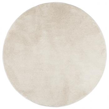 Teppich OVIEDO Kurzflor Beige Ø 100 cm