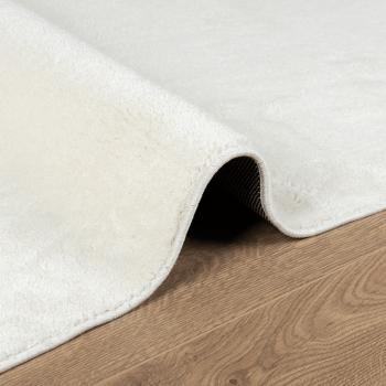 Teppich OVIEDO Kurzflor Creme 120x120 cm