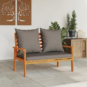 Gartensofa 120 cm mit Kissen Massivholz Akazie