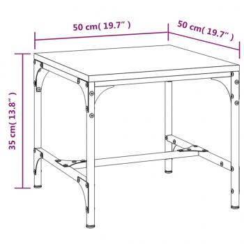 Couchtisch Sonoma-Eiche 50x50x35 cm Holzwerkstoff