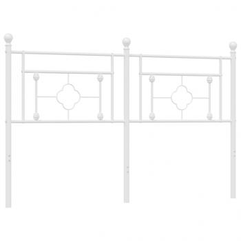 Kopfteil Metall Weiß 160 cm