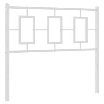 Kopfteil Metall Weiß 100 cm