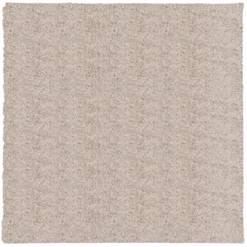 Shaggy-Teppich PAMPLONA Hochflor Modern Beige 120x120 cm