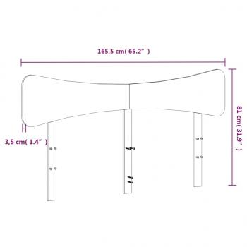 Kopfteil 160 cm Massivholz Kiefer