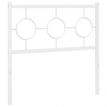 Kopfteil Metall Weiß 90 cm