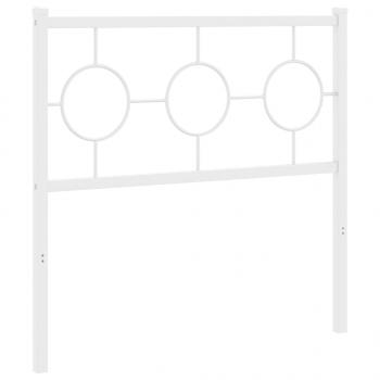 Kopfteil Metall Weiß 90 cm