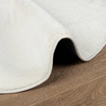 Teppich OVIEDO Kurzflor Creme Ø 100 cm