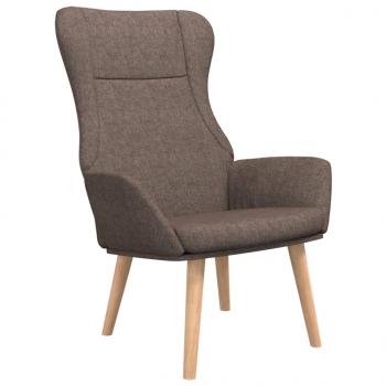 ARDEBO.de - Relaxsessel Taupe Stoff