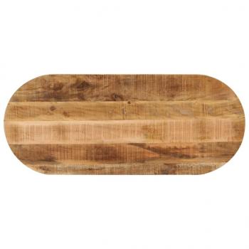 ARDEBO.de - Tischplatte 140x50x2,5 cm Oval Raues Massives Mangoholz