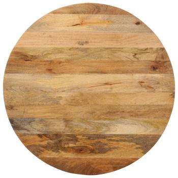 ARDEBO.de - Tischplatte Ø 80x2,5 cm Rund Massivholz Mango