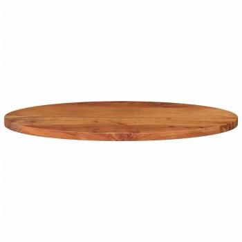 Tischplatte 100x40x3,8 cm Oval Massivholz Akazie