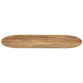 Tischplatte 110x50x3,8 cm Oval Massivholz Mango