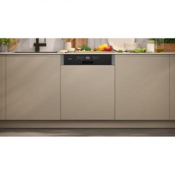 Neff S147YCS04E N70 Teilintegrierter Geschirrspüler, 60 cm breit, 13 Maßgedecke, Home Connect, Startzeitvorwahl, Zeolith-Trocknen, AquaStop